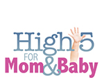 High 5 for Mom & Baby logo newton medical center nmc health maternal child family birthing center newton ks