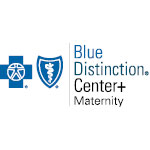 blue cross blue shield distinction centers+ for maternity care logo for newton medical center nmc health maternal child family birthing center newton ks