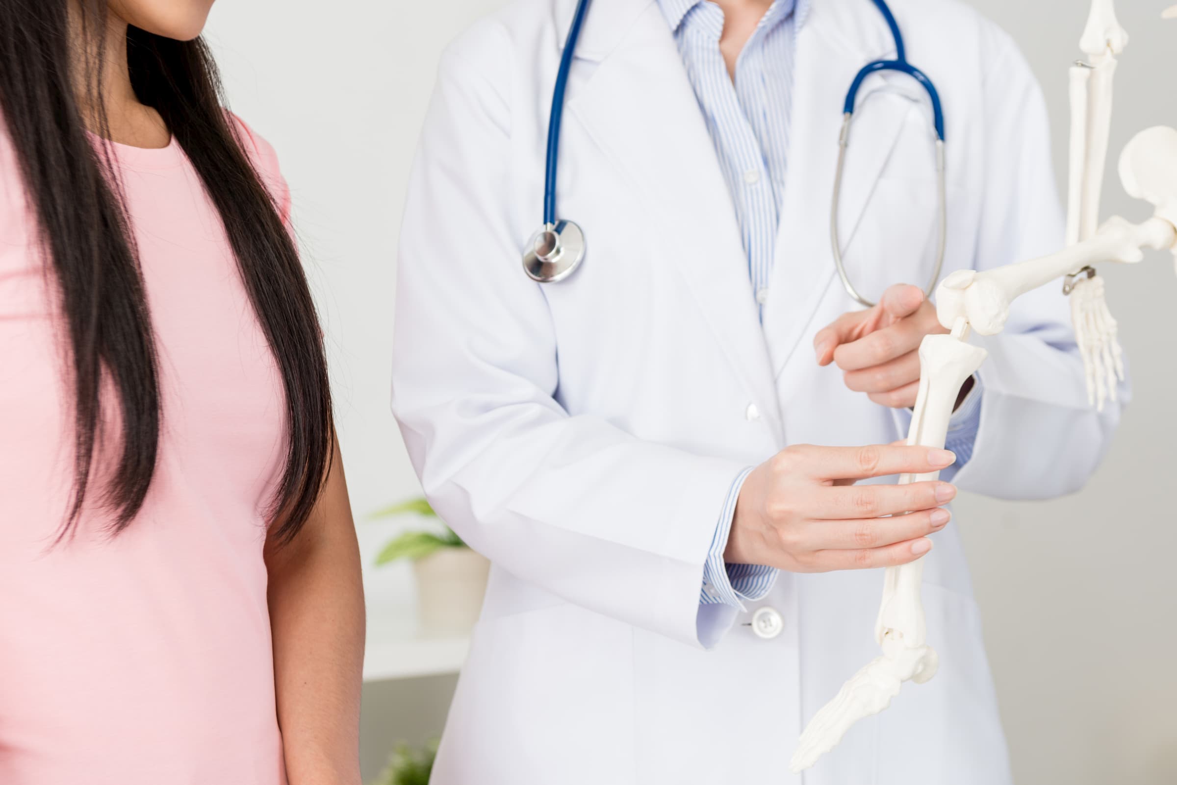 doctor and patient talking about knee joint replacement joint care joint health sports injury