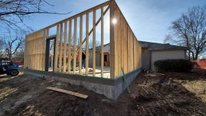 framed structure and construction at family medicine north amidon wichita ks nmc health primary care practice family practice building north amidon family physicians building renamed and expands