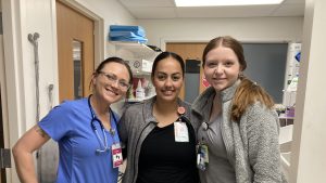 happy smiling nurses promoting healthcare jobs, nurse jobs, hospital jobs, healthcare careers, and medical careers