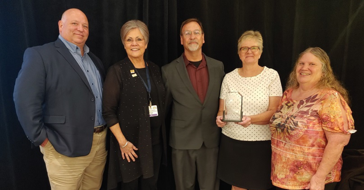 Food and Nutrition Services accepts the Workforce Strategy Award