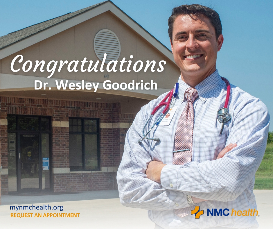 Doctor Goodrich outstanding resident of the year recipient