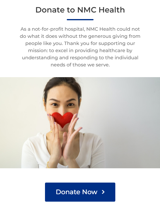 donate to NMC Health