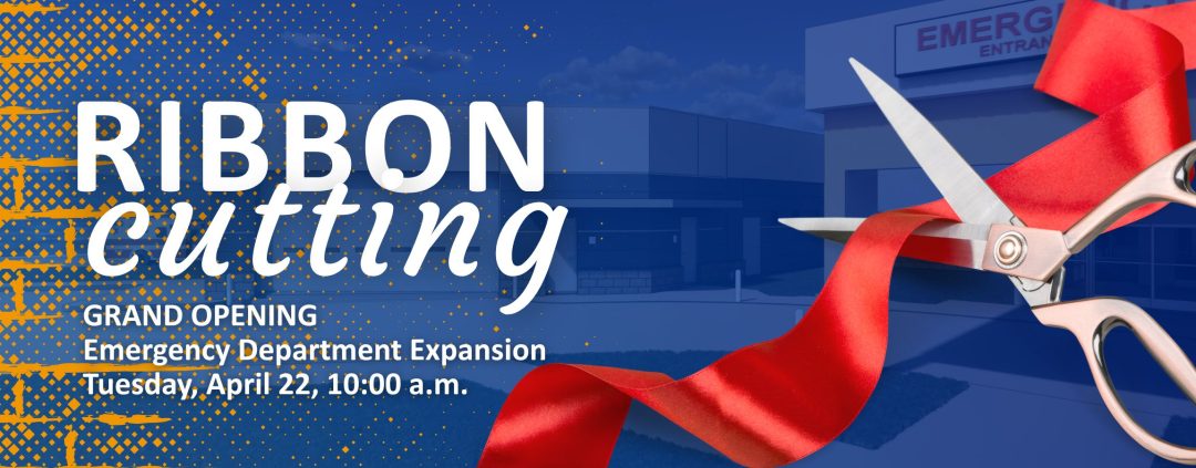 ED Expansion ribbon cutting graphic