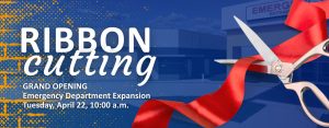 ED Expansion ribbon cutting graphic